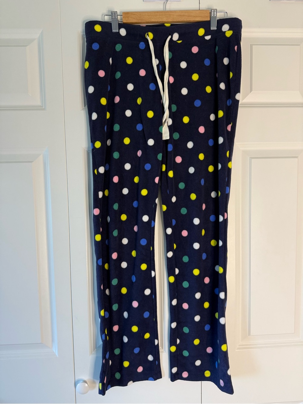 Old Navy Women’s Medium Polka Dot micro performance fleece pajama pants EUC